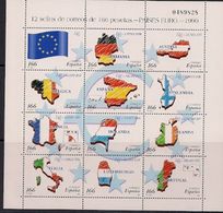 1999 Spanien Mi. 3466-77 **MNH . Einführung Des Euro Als Recheneinheit Im Zahlungsverkehr: Das Währungsgebiet. - Idee Europee