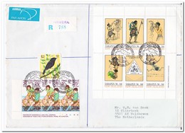 Nieuw Zeeland 1988, Registered Letter From Hawera To Veldhoven Netherland - Brieven En Documenten