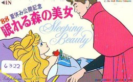 Télécarte Japon - DISNEY / 110-49898 - SLEEPING BEAUTY (6322) CINEMA * Japan Phonecard One Punch - Disney