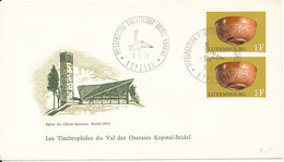 Luxembourg Cover Exposition Philatelique Bridel-Kopstal 9-9-1972 With Cachet - Cartas & Documentos