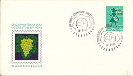 Luxembourg Cover Special Postmark Congres International Jardins Familiaux 15-9-1967 With Cachet - Brieven En Documenten