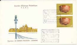 Luxembourg Cover Special Postmark Journee D'Exchange Philatelique F. S. P. L. 10-6-1972 With Cachet - Covers & Documents