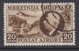 ITALIA - 1939 Occupazione ALBANIA Posta Aerea N.4 Usato Cat 90 Euro - Albania