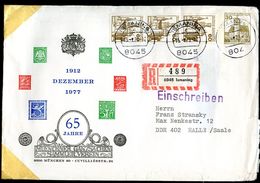 Bund PU108 D2/017 Privat-Umschlag MGSV EINSCHREBEN Ismaning 1973 - Privé Briefomslagen - Gebruikt