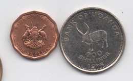 Ouganda : Lot De 2 Pièces 1987-1998 - Uganda