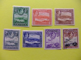 ANTIGUA George VI 1938 - 1948 Yvert Nº 81 *+ 82 *+ 83 *+ 84 *+ 85 *+ 87 º+ 88 º Ver Fotos - 1858-1960 Crown Colony