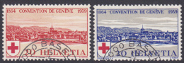 Suisse 1939 : Nos 240 Et 241 Proprement Oblitérés Basel - 75 Ans Le La Croix-Rouge - Oblitérés