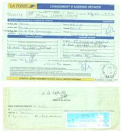 4487 ISSOIRE Puy De Dôme Formule 755 B Changement D'adresse Définitif Taxe 110 F Etiquette Guichet Ob 27 2 1997 - Documentos Del Correo