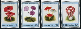 GRENADA CHAMPIGNONS, CHAMPIGNON, MUSHROOM, Setas, Yvert  N°1815/18 ** MNH - Mushrooms