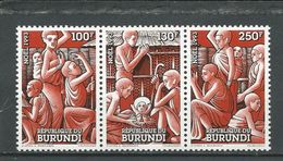 BURUNDI  Scott 714 Yvert 1008-1010 (3) ** Cote 7,00 $ 1993 - Unused Stamps