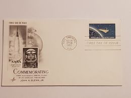 Sonderumschlag Erste Erdumrundung Von John Glenn 20.2.1962  //H7 - Noord-Amerika