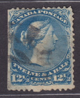 Canada 1868 Mi. 23 X A      12½ C. Königin Queen Victoria ERROR Variety 'Big Tooth' - Errors, Freaks & Oddities (EFO)