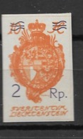 1921 MH Liechtenstein - Unused Stamps
