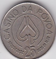 PORTUGAL - CASINO TOKEN JETON - POVOA DE VARZIM - GAMBLE - Casino