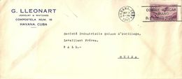 Ausland Brief  "Lleonart, Jewelry & Watches, Havana" - Basel             1947 - Lettres & Documents
