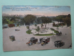 Entrance To Central Park As 5th Avenue And 59th Street, New York City. A-43704 - Central Park