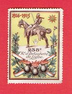 GUERRE 1914 1918 VIGNETTE PATRIOTIQUE DELANDRE 238 E REGIMENT INFANTERIE DE LIGNE POSTER STAMP CINDERELLA - Militärmarken