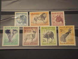 AFRICA SUD - 1960/1 - ANIMALI 7 VALORI - NUOVI(++) - Unused Stamps