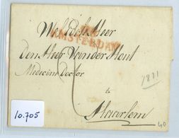 BRIEFOMSLAG Uit 1811 Gelopen Van Département Stempel AMSTERDAM 118 Naar HAARLEM (10.705) - ...-1852 Vorläufer