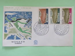 Monaco 1962 FDC Cover - Europa CEPT Agriculture Hermes Map - Cartas & Documentos