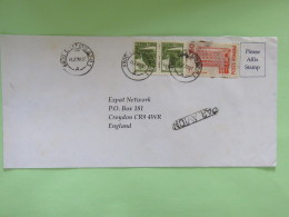 Rumania 1993 Cover To England - Houses - Brieven En Documenten