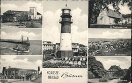 40840324 Buesum Nordseebad Buesum Leuchtturm Fischerei Jugendheim Kutter Liegeha - Buesum