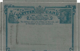 Sans Date -VICTORIA  LETTER CARD  Price:Three-halfpence.   E P 1 Penny - Cartas & Documentos