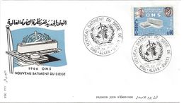 FDC - ALGERIE - ENVELOPPE 1er JOUR - N° 425 - NOUVEAU BATIMENT OMS - 1966 - Algérie (1962-...)