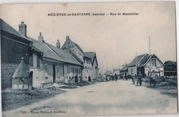 CPA 80 MEZIERES En Santerre Rue De Montdidier - Autres & Non Classés