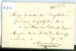 HANDGESCHREVEN BRIEF Uit 1819 Van GRAVE Aan  EXCELLENTIE F.W.F.T. BARON Van Pallandt - Keppel Te 's-GRAVENHAGE  (10.712) - ...-1852 Voorlopers