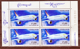 France PA  63a Airbus  Bloc De 4 Coin Daté 5 03 99 Neuf ** TB MNH Sin Charnela - Poste Aérienne