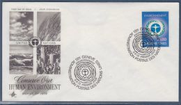 = Conférence Des Nations Unies Sur L'Environnement, Genève 5.6.72 N°26 - FDC