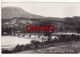 Carte Postale Photo MEZEL (Alpes De Haute Provence) Pont Sur L'Asse -Cour D'eau - - Other & Unclassified