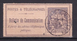 Timbre Telephone N°17 (30C.) Obl Algérie  ALGER MUSTAPHA - Telegraph And Telephone