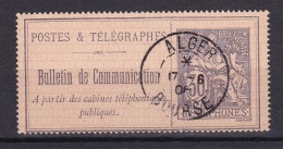 Timbre Telephone N°17 (30C.) Obl Algérie  ALGER BOURSE - Telegraph And Telephone
