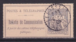 Timbre Telephone N°17 (30C.) Obl Algérie  ALGER  LES ISSERS - Telegraph And Telephone