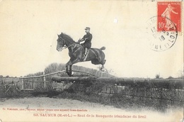 Saumur (Maine-et-Loir) - Saut De La Banquette Irlandaise Du Breil - Edition Voelker - Carte N° 143 - Horse Show