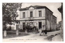 Dept 33,Gironde,Cpa Saint-Vivien Médoc,La Mairie Sur La Place - Sonstige Gemeinden