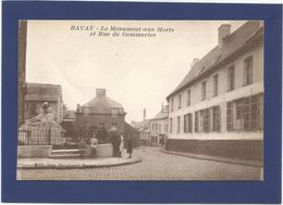 59 BAVAIS / Le Monument Aux Morts Et Rue De Gommeries / Animée. - Bavay