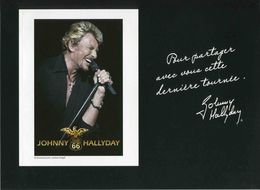 Vignette Adhésive "Johnny Hallyday" Provenant Du Collector De 2009 émis Par Fan Avenue - Collectors