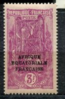 6437   CONGO   N° 108*  3F   Lilas-rose Surchargé AFRIQUE EQUATORIALE  FRANCAISE   1930  TB - Nuevos