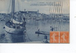 Cpa  Cannes Vue Sur Le Suquet - Cannes