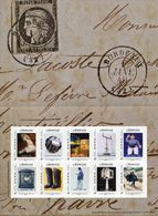 Collector De 2009 "Musée De La Poste Ladresse" Feuillet De 10 Timbres Autocollants "MonTimbraMoi - France 20g" - Collectors