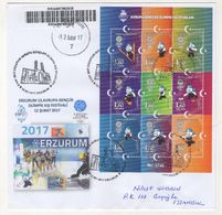 EYOF 2017 ERZURUM EUROPEAN YOUTH OLYMPIC WINTER FESTIVAL FIRST DAY COVER - Storia Postale