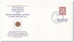 Nieuw Zeeland 1987, Prepaid Envelope, Stamped Royal Philatelic Society Wellington - Interi Postali