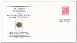 Nieuw Zeeland 1987, Prepaid Envelope, Royal Philatelic Society Of New Zealand - Postwaardestukken