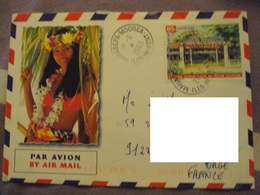 2003-POLYNESIE Timbre Oblitéré Sur Jolie Enveloppe Postée à MOOREA N° 631 -PAR AVION             Net   1.20 Euro - Gebruikt