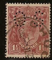 AUSTRALIA 1918 1 1/2d KGV OS SG O69b U #AIO441 - Servizio