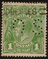 AUSTRALIA 1924 1d KGV OS SG O79 U #AIO447 - Oficiales