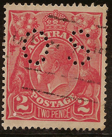AUSTRALIA 1918 2d KGV OS SG O72 U #AIO445 - Dienstmarken